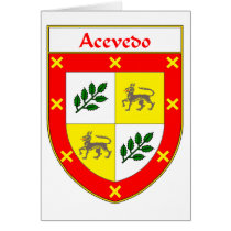 Manteau d'Acevedo des bras/de crête de famille cartes
