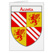 Manteau d'Acosta des bras/de crête de famille cartes