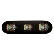 Manteau d'Antigua-et-Barbuda des bras Planches À Roulettes Customisées