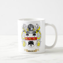 Manteau de Bradly des bras (crête de famille) Tasses