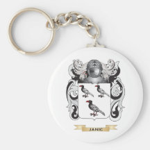 Manteau de Janic des bras (crête de famille) Porte-clef