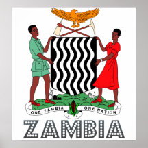 Manteau de la Zambie des bras Affiches