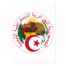 Manteau de l'Algérie de carte postale de bras