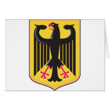 Manteau de l'Allemagne des bras Cartes De Vœux