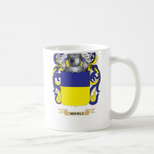Manteau de Merli des bras (crête de famille) Mug