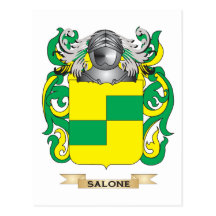 Manteau de Salone des bras (crête de famille) Carte Postale
