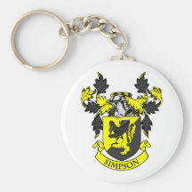 Manteau de SIMPSON des bras Porte-clé