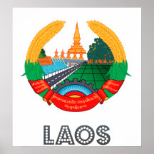 Manteau des Laotiens des bras Posters