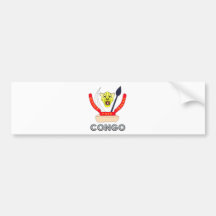 Manteau du Congo des bras Autocollants Pour Voiture