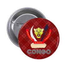 Manteau du Congo des bras Badges Avec Agrafe