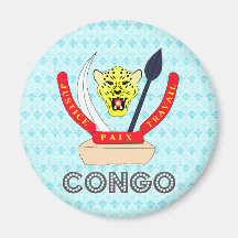 Manteau du Congo des bras Aimants Pour Réfrigérateur