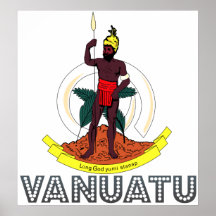 Manteau du Vanuatu des bras Posters