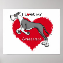 Manteau great dane d'amour posters