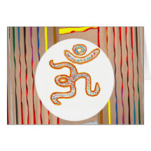 Mantra van OmMantra het Collectie van de Kunst van Kaarten