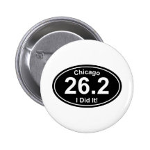 Marathon de Chicago Badges Avec Agrafe