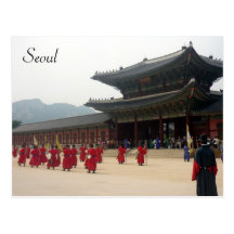 marche de Séoul de palais Carte Postale