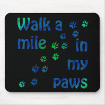 Marchent un mille (canin) tapis de souris