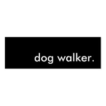 marcheur de chien cartes de visite professionnelles