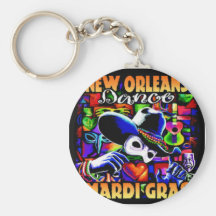 Mardi gras #010 de la Nouvelle-Orléans Porte-clés