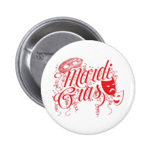 Mardi gras badge avec épingle