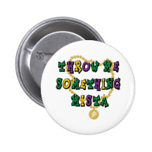 Mardi gras badges avec agrafe
