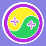 Mardi gras dans l'équilibre autocollants
