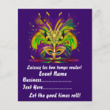 Mardi Gras Koningin 4.5 de Nota's van het Uitzicht Gepersonaliseerde Folder