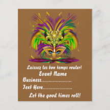 Mardi Gras Koningin 4.5 de Nota's van het Uitzicht Fullcolor Folder