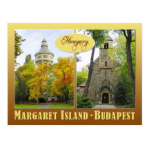 Margaret Island in Boedapest, Hongarije Wens Kaart