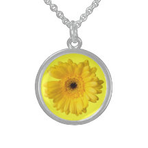 Marguerite jaune collier personnalisé