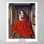 Maria Lactans door Jan van Eyck Poster
