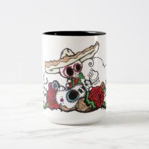 mariachi de dia de los muertos tasse à café