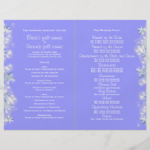 Mariage blanc pourpre d'étoiles de mer de plage prospectus personnalisés