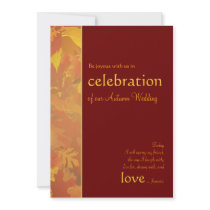 Mariage d'automne - invitations contemporaines de 