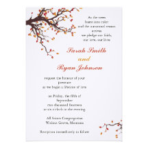 Mariage de automne faire-parts