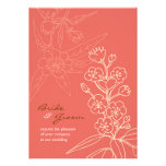 Mariage de Botanica (corail) Faire-parts