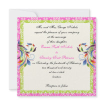 Mariage de damassé de feuille de rouleau d'arc-en-