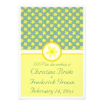 Mariage de jonquille, 3,5"" rsvp du mariage x5 bristol personnalisé