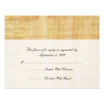 Mariage de papier RSVP de papyrus Invitations