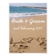 Mariage de plage cartons d'invitation