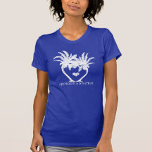 Mariage de plage de palmier t-shirt