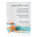 Mariage de plage informel d'étoiles de mer faire-parts
