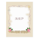 Mariage de plage RSVP Cartes Postales