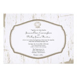 Mariage de plage rustique cranté de Shell Faire-parts