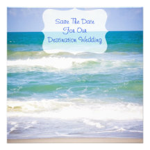 Mariage-Économies de destination/plage la date Invitations Personnalisées