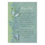 Mariage floral en pastel de papillon - souhaitant  cartes de visite professionnelles