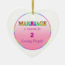Mariage homosexuel - ornement de noël