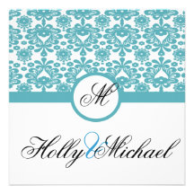 mariage, invatation, bleu, noir, fantaisie, chic,  bristol