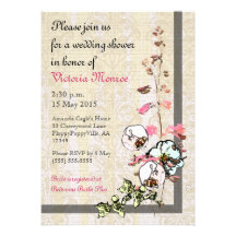 Mariage japonais ou douche de jardin de thé - faire-parts