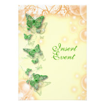 mariage jaune vert de fiançailles d'anniversaire faire-parts